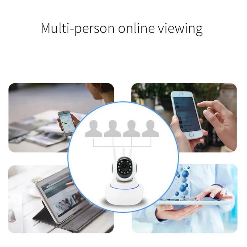 OUSU 3 антенны onvif Инфракрасная IP камера wifi CCTV kamera Домашняя безопасность 1080P PTZ camara de