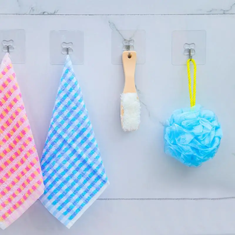 Прозрачные крючки 2 шт./лот съемный настенный крючок с сильной пастой для