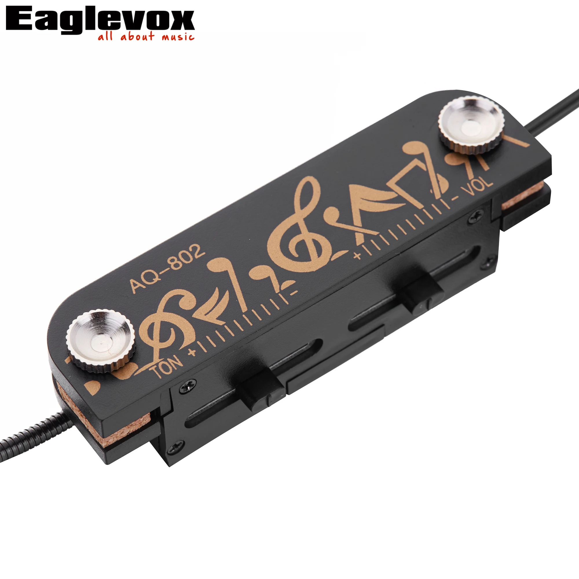 Active Guitar Pickup Low Noisy with Microphone for 38&quot-41&quot Acoustic and Classical Offer Powerful Consistent Tone | Спорт и