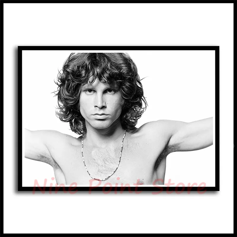 Двери, Jim Morrison, рок-группа, музыка, белая бумага с покрытием, плакаты, настенные Стикеры, домашний декор, Настенный декор, без рамки - Цвет: Цвет: желтый