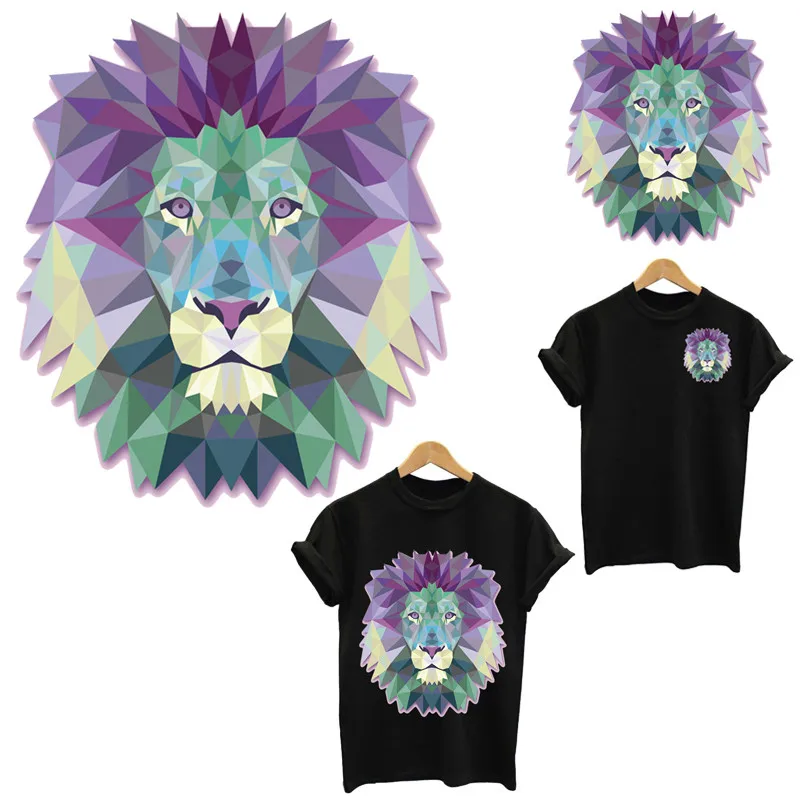 

Fashion Crystal Lion King Thermo Stickers Heat-Adhesive Patches For Clothes Women T-Shirt DIY Lightning Offers Free Shipping