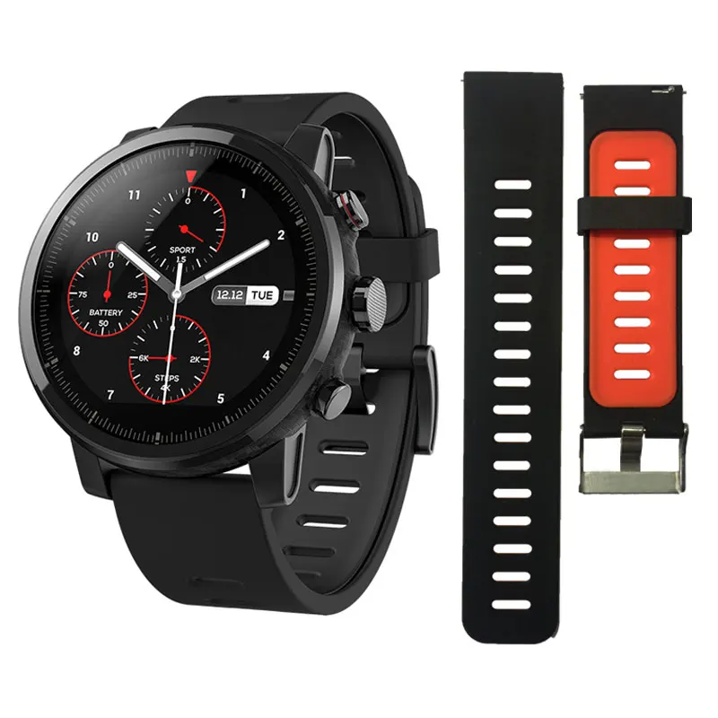 Huami Amazfit Smartwatch Stratos 2 gps PPG монитор сердечного ритма 5ATM водонепроницаемые