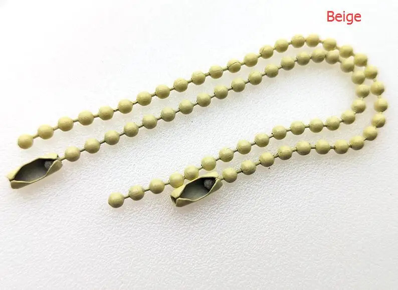 beige 1 упаковка, красочные шарики 2,4 мм, цепочка из бисера 12 см, собака/этикетка, ручная бирка, объемная цепь с разъемом для самостоятельного изготовления брелка, ювелирное изделие - Цвет: beige