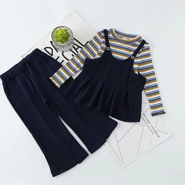 

2018 Baby Girl Sring Fall Clothing Set Girls Kids Fashion Casual 3pcs Pant Suits Children Outfits