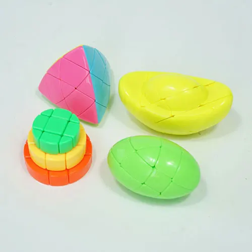 stickerless YX speed Cube комплект Yuxin Mastermorphix Торт зеркало яйцо Yuanbao волшебный куб неправильный набор II с подарочной коробкой - Цвет: stickerless
