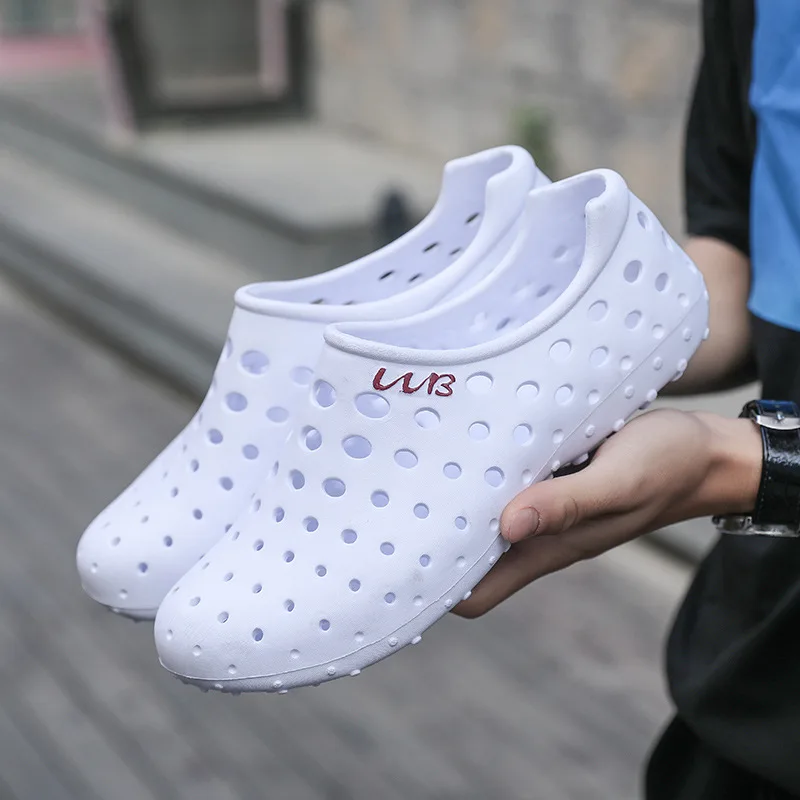 2018 г. летние классические мужские туфли с боковым отверстием пляжная обувь