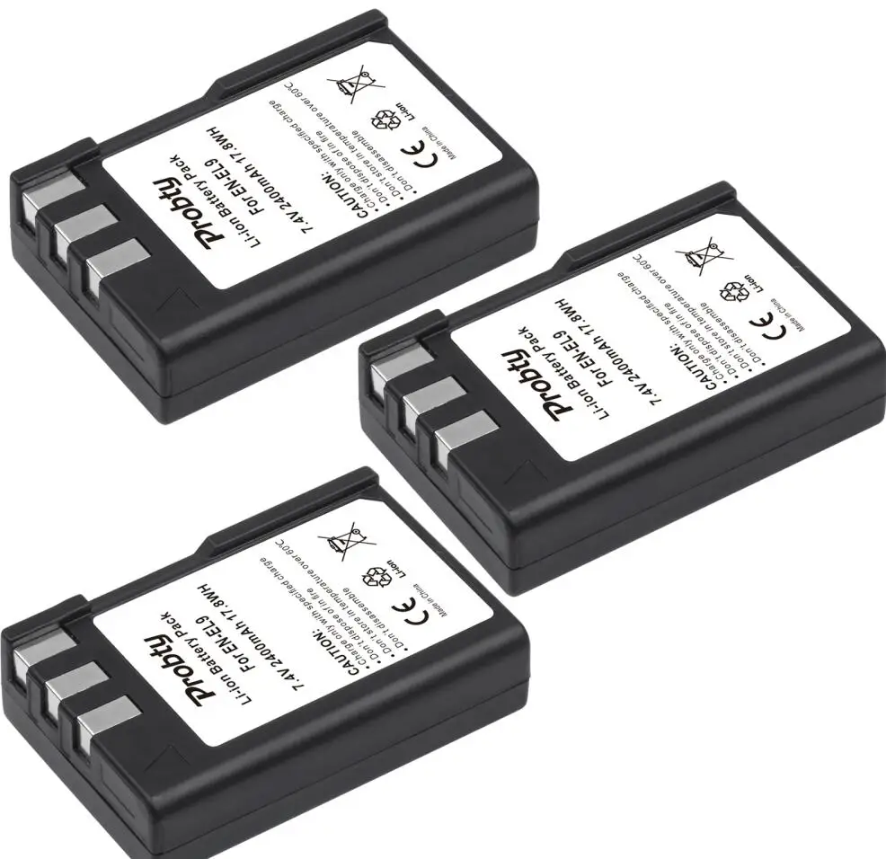 3 battery EN-EL9 EN-EL9a Батарея+ ЖК-дисплей Зарядное устройство для Nikon D40 D40X D60 D3000 D5000 - Цвет: 3 battery