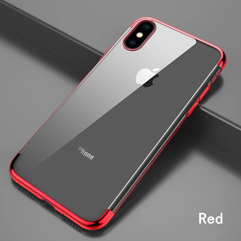 red no ring Для iphone 8 7 plus iphone 6 s 6s plus 11 Pro Max чехол адсорбционный Магнитный Прозрачный чехол для iphone XS Max iphone XR XS X 10 чехол s - Цвет: red no ring