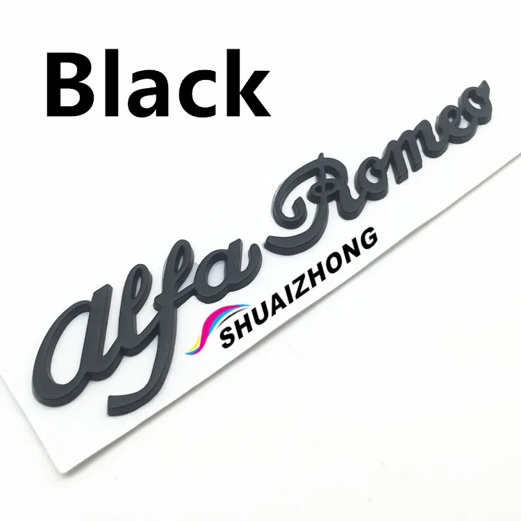 1pcs 29X145mm Black 1 шт. Sportiva Quatrefoil Green Delta Автомобильная боковая наклейка с задним багажником наклейка для украшения интерьера автомобиля Наклейка для Alfa Romeo - Название цвета: 1pcs 29X145mm Black