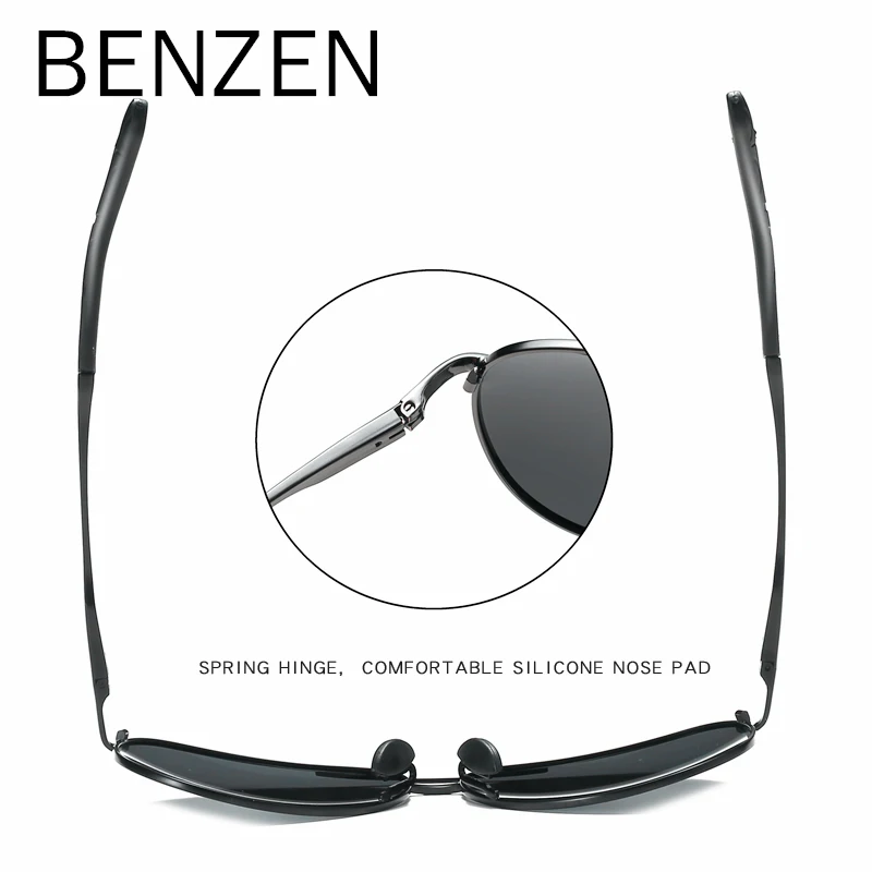Солнцезащитные очки-авиаторы BENZEN мужские винтажные Поляризационные солнечные