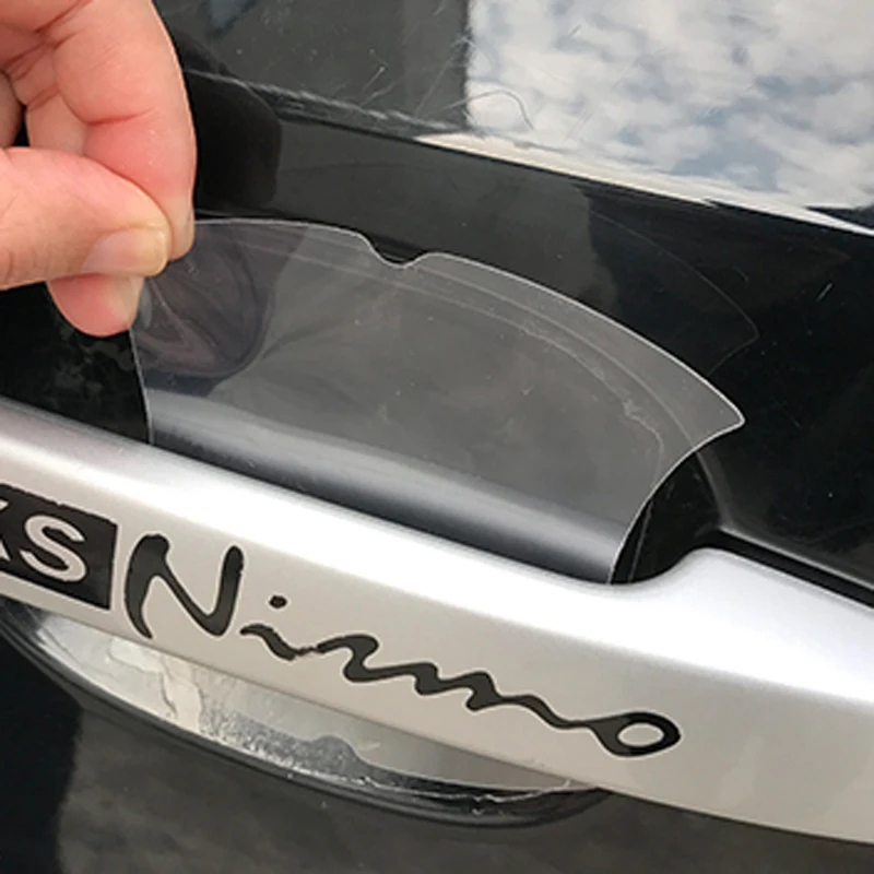 Невидимая защитная пленка от царапин на дверную ручку автомобиля 5