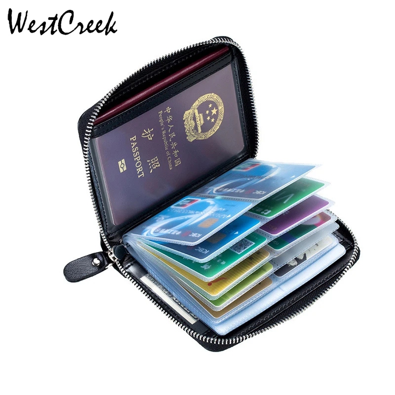 WESTCREEK бренд защита от кражи с функцией блокировки RFID карты кошельки для кредитных