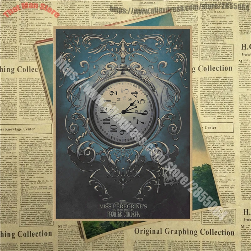 Miss Peregrine's Home для особенных детей core Винтажный Фильм крафт плакат Настенный декор Бар Кафе гостиная столовая