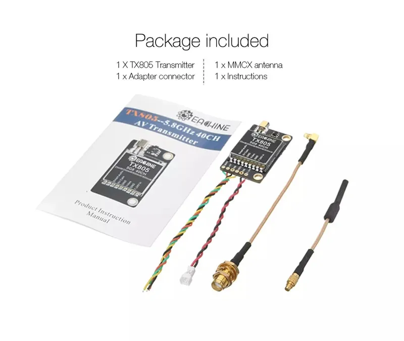 Eachine EV200D 1280*720 5,8 Г 72CH диверситивные FPV очки FPV трансмиттер комплект Eachine TX805 5,8G 40CH 25/200/600/800 МВт TX светодиодный