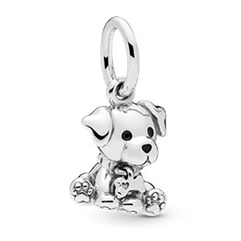 Labrador Puppy Новейшая Милая кошка бультерьер бульдог Лабрадор бусинки в форме щеночка Европейская Бусина Подходит Pandora Женские Подвески для девушки браслеты и подвески - Цвет: Labrador Puppy