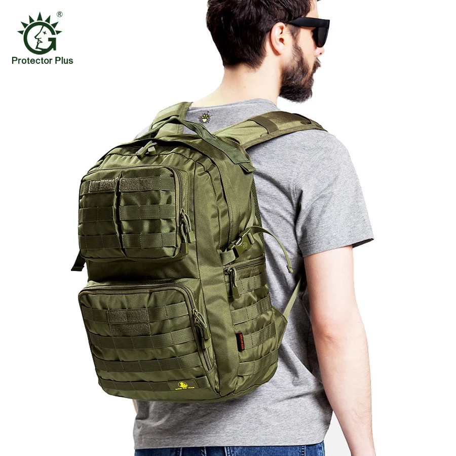 

40L Men'S Tactical Backpack Outdoor Bag Camping Hiking Rucksack Molle 600D Waterproof Nylon Sport Travel Bags Military Army Pack