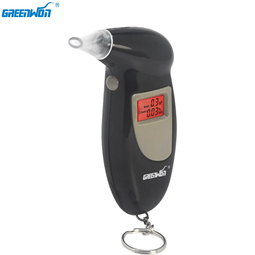 

GREENWON Backlit Display Digital LCD Alert Breath Alcohol Tester Prefessional Alcohol The Breathalyzer Parking Breathalyser