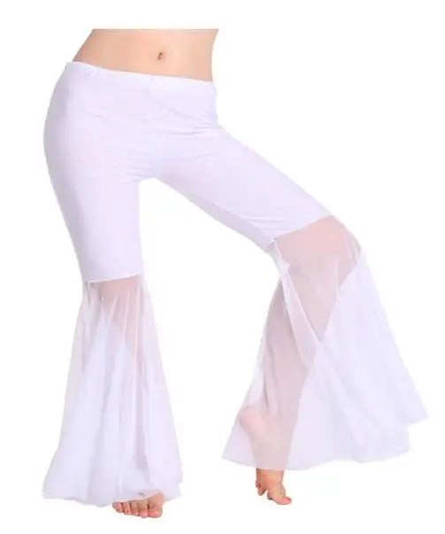 Женские шифоновые костюмы для танца живота, откровенные брюки с ремнем для танца живота, танцевальные костюмы