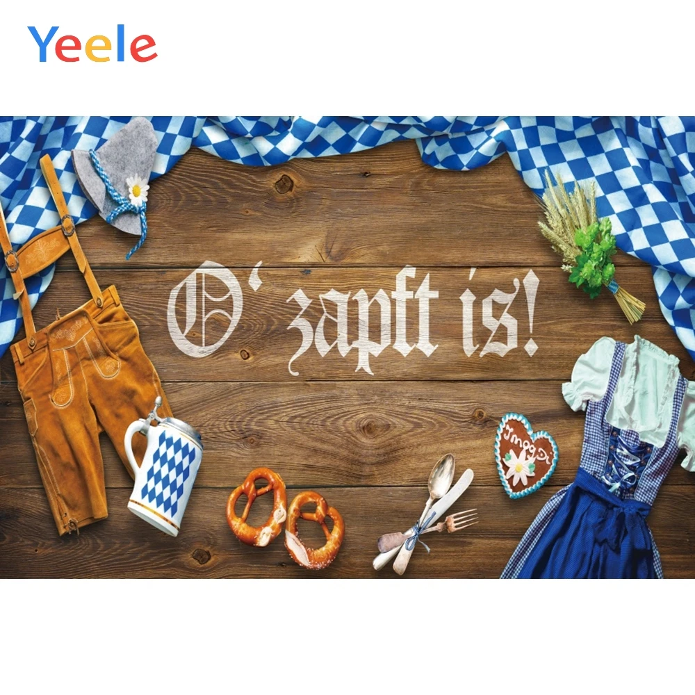 Yeele Вечеринка Октоберфест хорошая еда одежда чашка Пшеница фотография фоны
