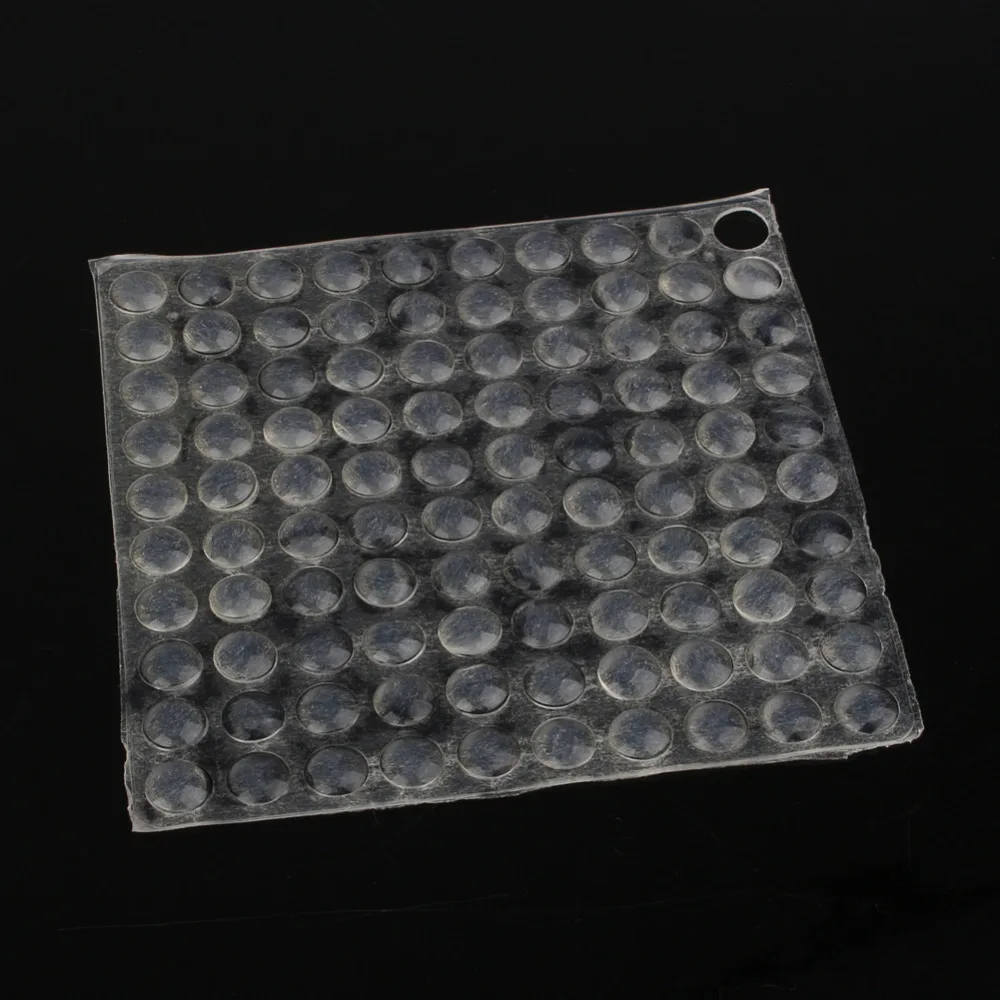 100 шт/лист с силиконовым клеем полукруг ноги прозрачные Нескользящие бампер