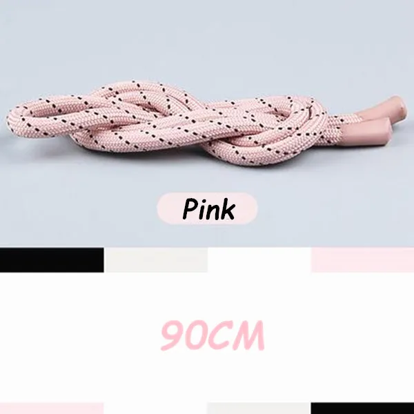 Pink-Black Новые 3" круглые шнурки 8 мм толстые шнурки для обуви силиконовые шнурки для N City петли шнурки для обуви - Цвет: Pink-Black