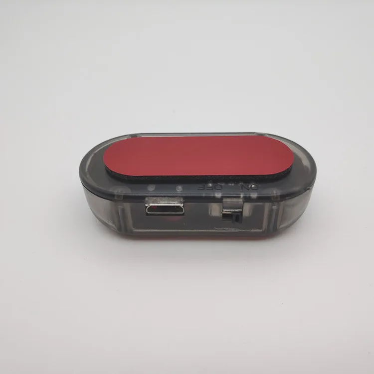 Солнечный USB Мощный Автомобильный сигнальный светильник противокражная
