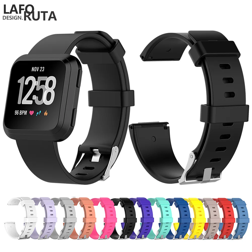 Силиконовый ремешок Laforuta для Fitbit Versa Lite мягкий гибкий браслет женщин и мужчин