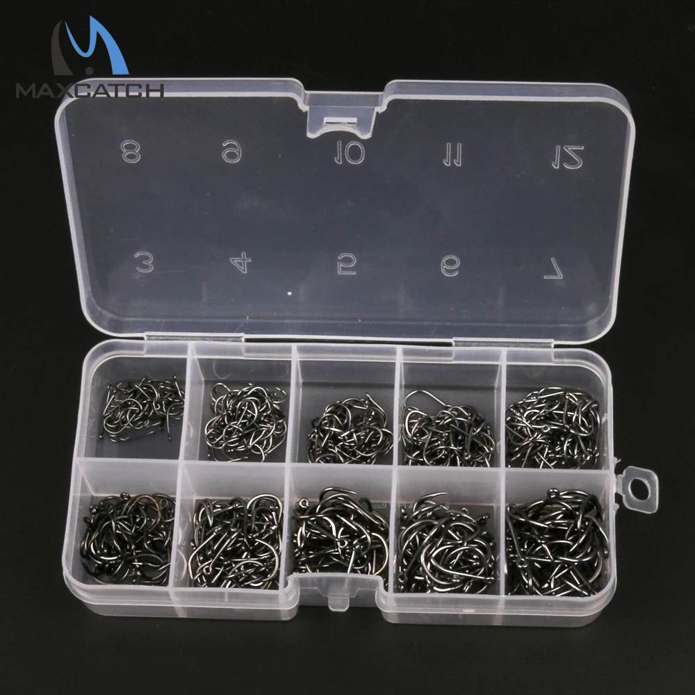 Maxcatch 400 шт. Новое поступление рыболовные джиг Крючки из высокоуглеродистой стали