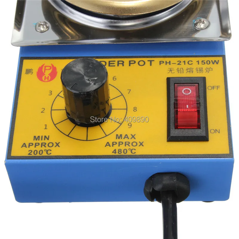 Паяльная кастрюля 220 В 150 Вт Распайка и пластина из нержавеющей стали для ванной 200