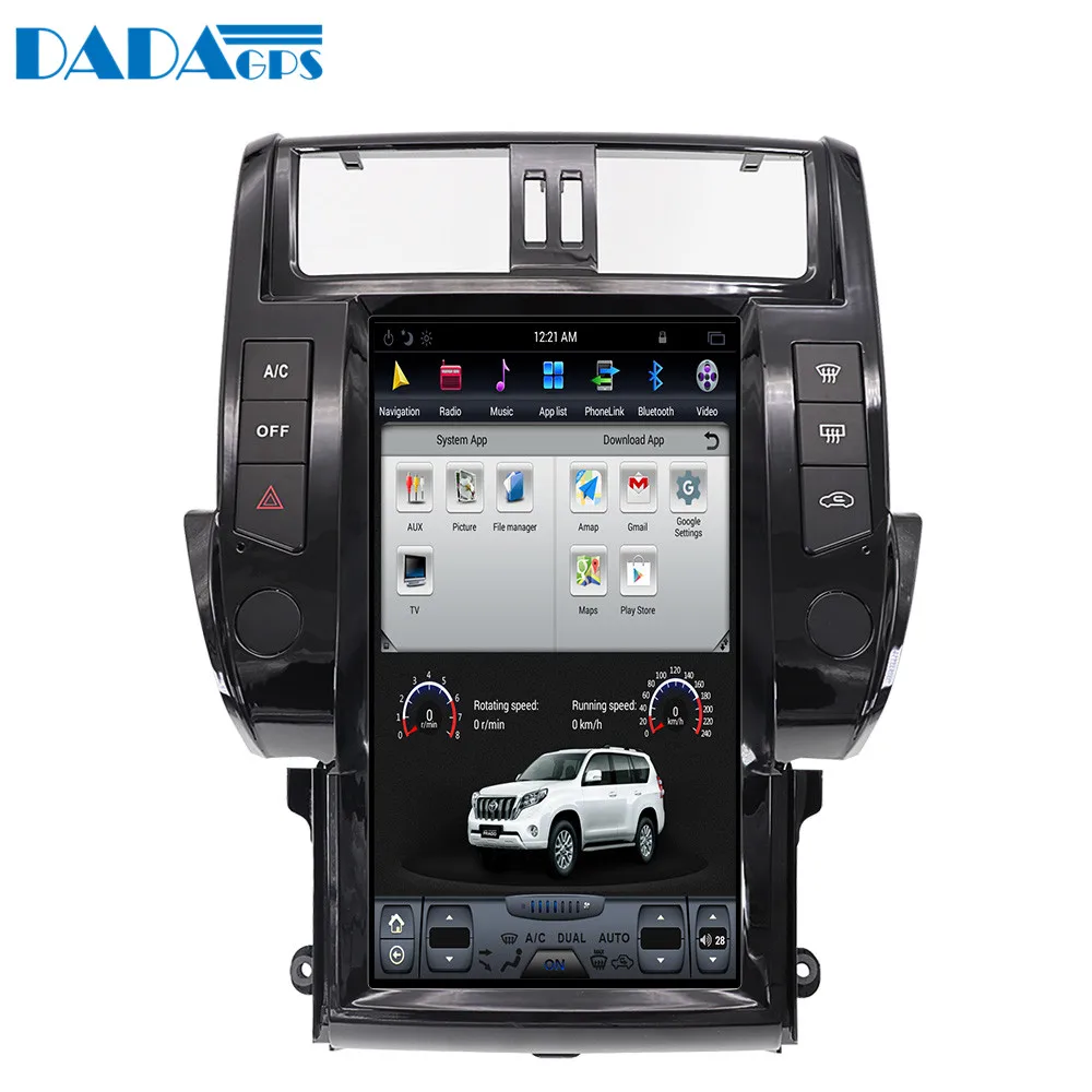 13,6 ''Tesla Android 8,1 Автомагнитола для TOYOTA Land Cruiser Prado 150 2010-2013 gps навигация Голосовое управление встроенный CARPLAY