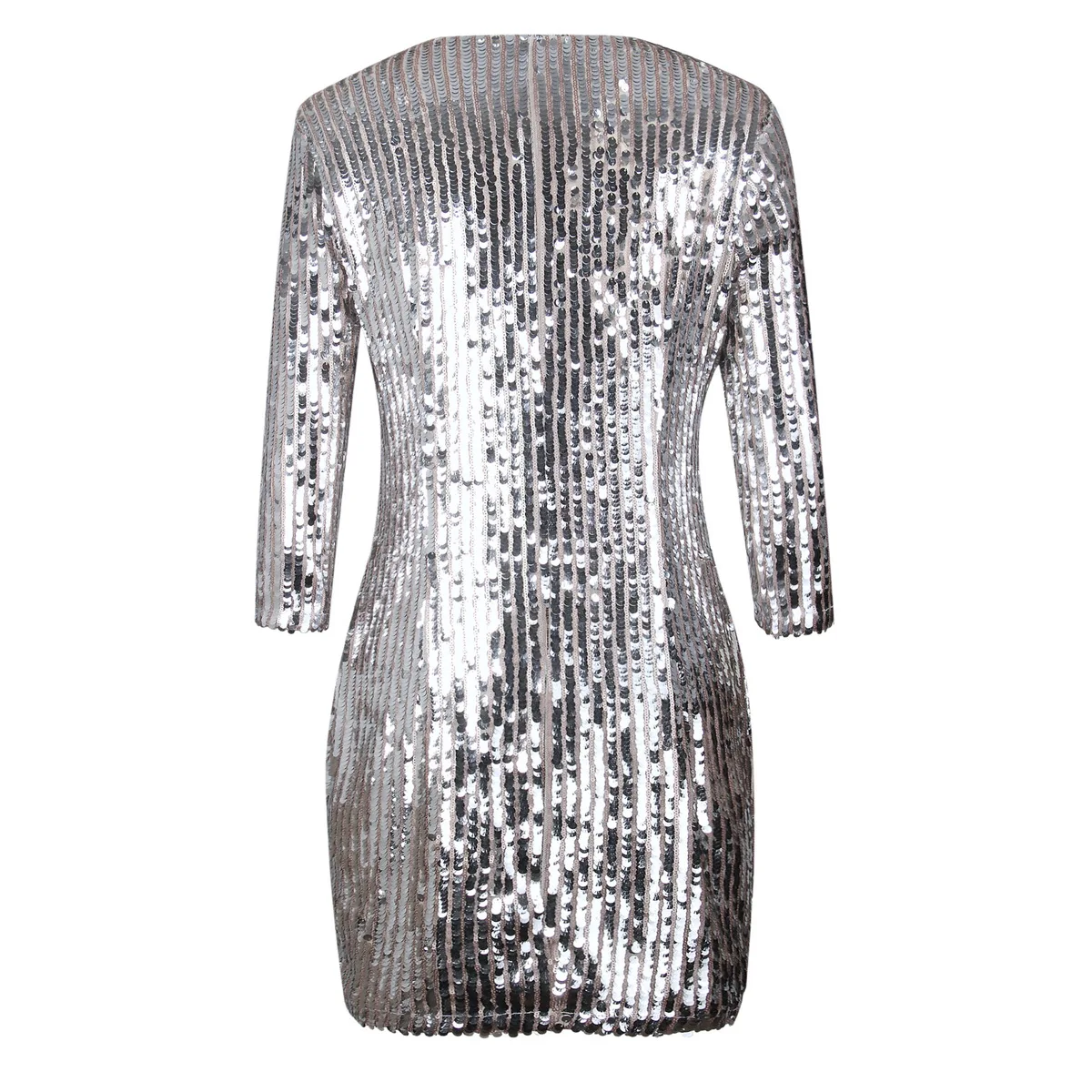 TolTolQ элегантные Клубные вечерние короткие Strappless платье осень сексуальные LongSleeve Bodycon блестками ночные платья Сияющие Vestidos XL