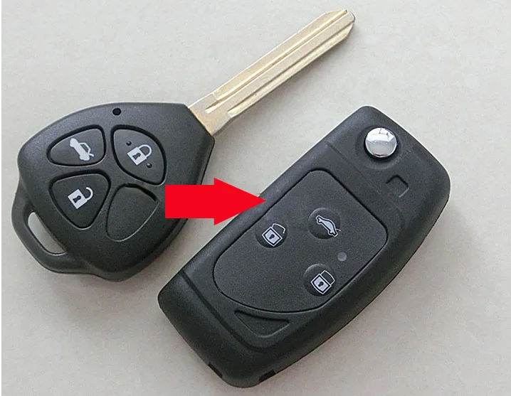 Складной чехол книжка с 3 кнопками для Toyota Reiz Camry Vois RAV4|case for|case casecase for keys |