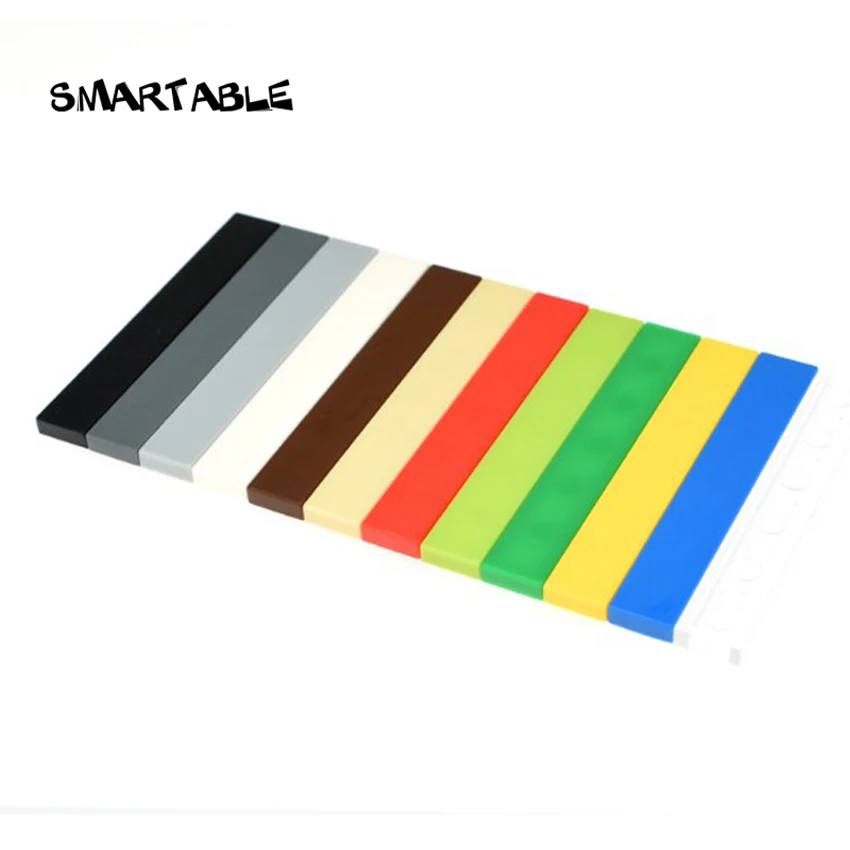 Smartable Tile 1x6 с пазом плоские шпильки строительные блоки детали креативные игрушки