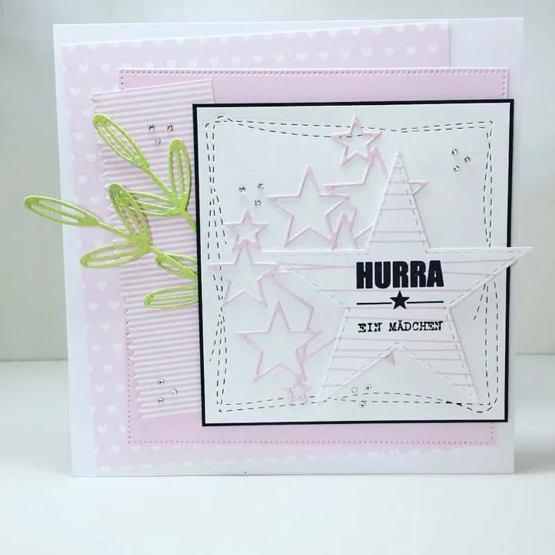 Квадратные металлические штампы для вырезания штампов карточек скрапбукинга