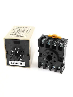 ST3PF 110V AC 8-Pin DPDT 10s выключенное время работы цвет черный | Обустройство дома