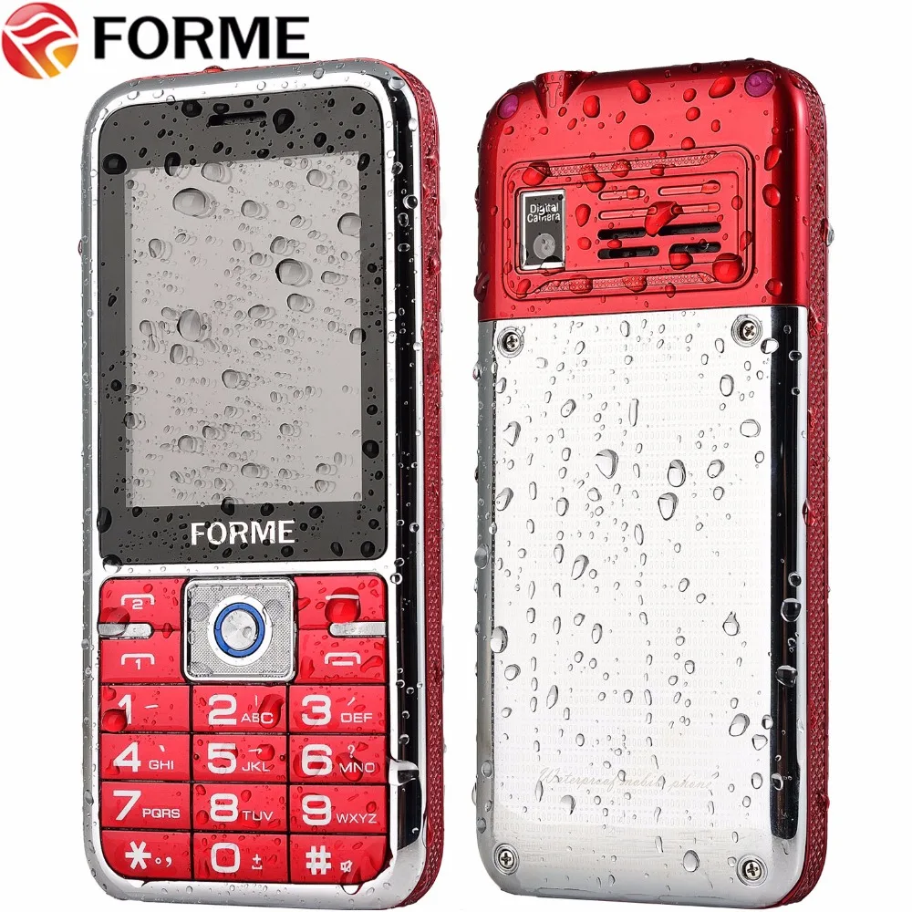 Waterproof Shockproof Dustproof Metal Cell Phone!IPX-7!Big battery!Original FORME Dual Sim Torch Phone Unlocked mobile phone | Мобильные