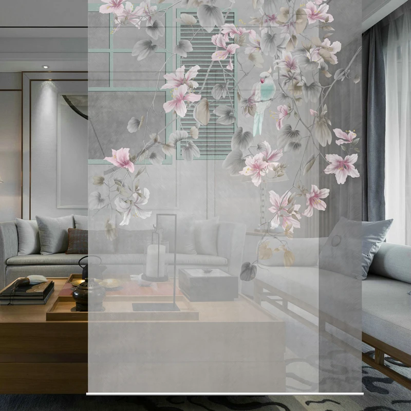 

120CMX200CM Biombo Translucent wall panels porch hanging curtain soft partition stylish living room entrance Guabing