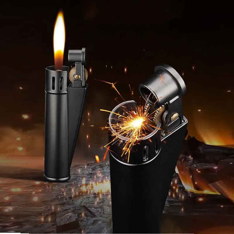 Винтажная керосиновая Зажигалка металлическая зажигалка для курения сигарет ветрозащитная сигарная зажигалка аксессуары для сигарет гаджеты для мужчин