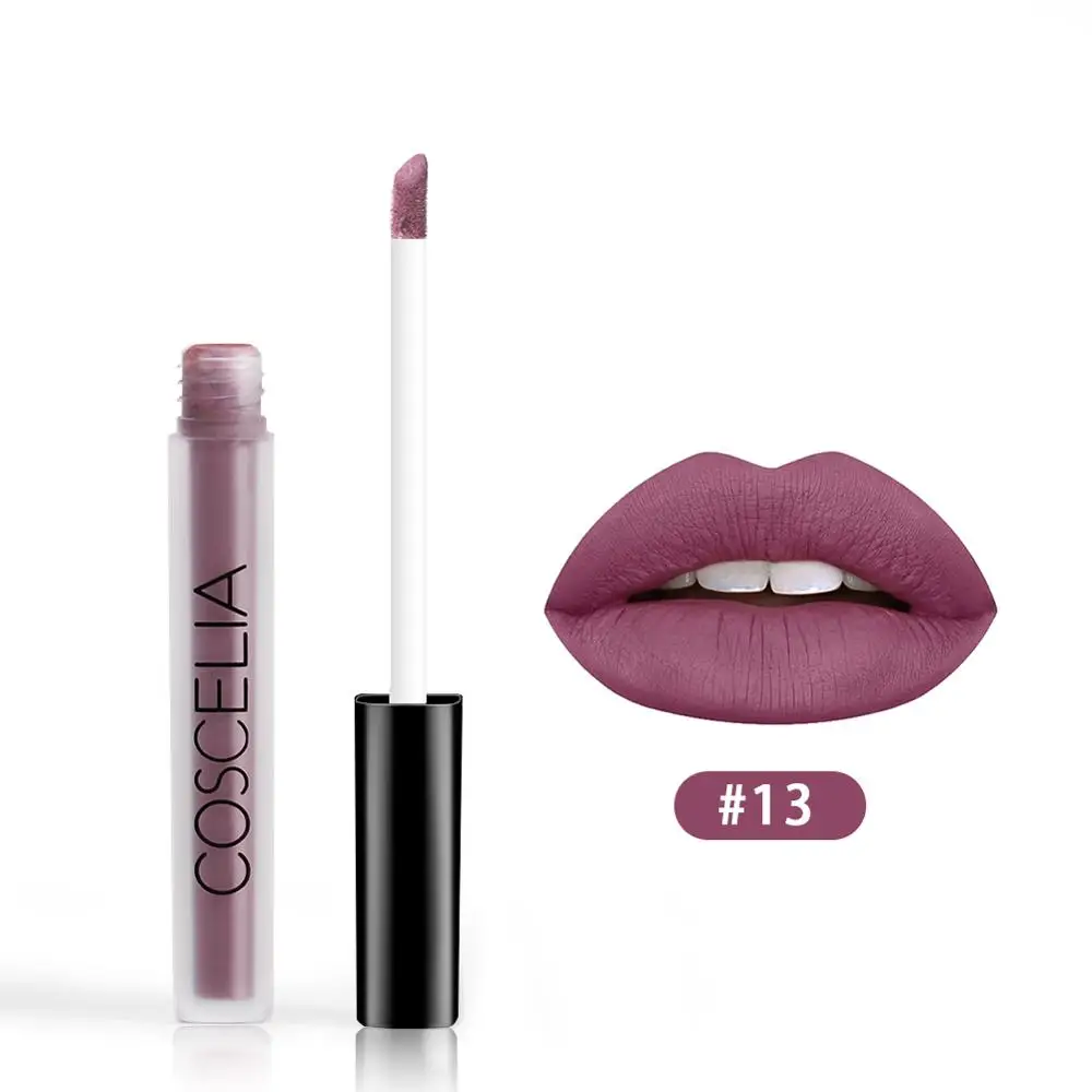 Lotus color COSECELIA, 15 цветов, матовый блеск для губ, сексуальный Жидкий блеск для губ, матовый стойкий водостойкий стойкий блеск для губ, косметический макияж - Цвет: Lotus color