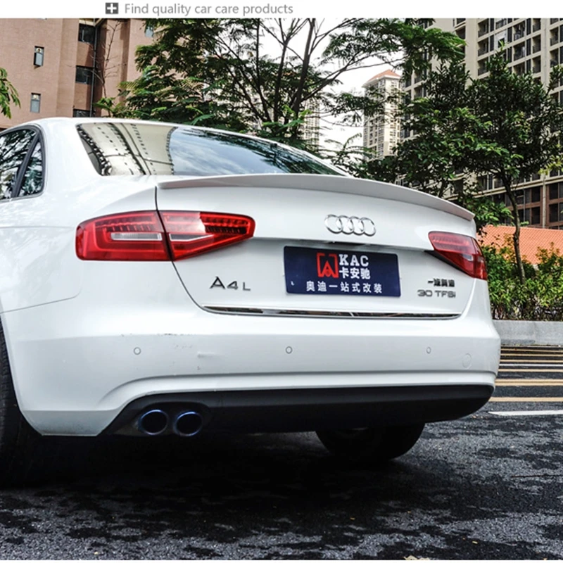 MONTFORD For Audi A4 B8 B9 2009 2010 2011 2012 2013 2014 2015 2016 ABS Plastic Unpainted Primer Color Rear Trunk Wing Spoiler | Автомобили