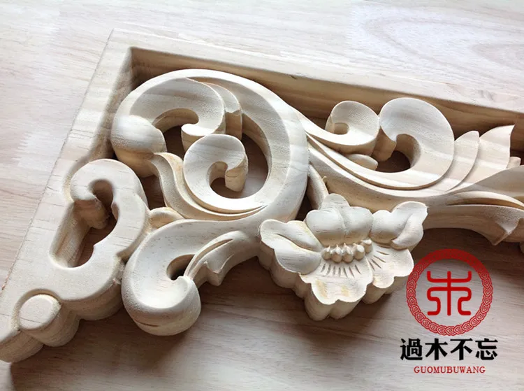 Не забудьте о деревянной резьбе по дереву от Dongyang Виноградная наклейка корбель