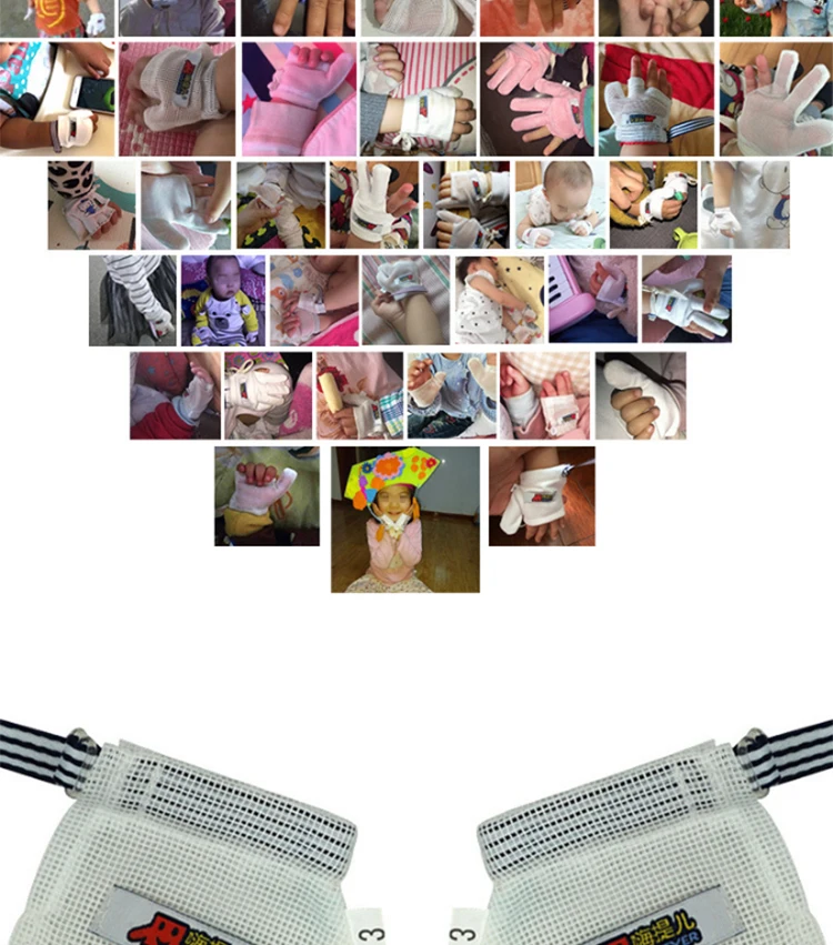 Medoboo Baby Gloves Newborn Anti-grip Anti-eating Hand Food-grade Teething Mitten Baby Anti Scratching Gloves Protection Face