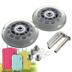 AEQUEEN резиновые Чемодан колеса серый замена Чемодан чемодан на колесах OD 70 2,76 дюймов ID 6 Вт 24 оси 40 Ремонт 70x24 мм (1 пара)