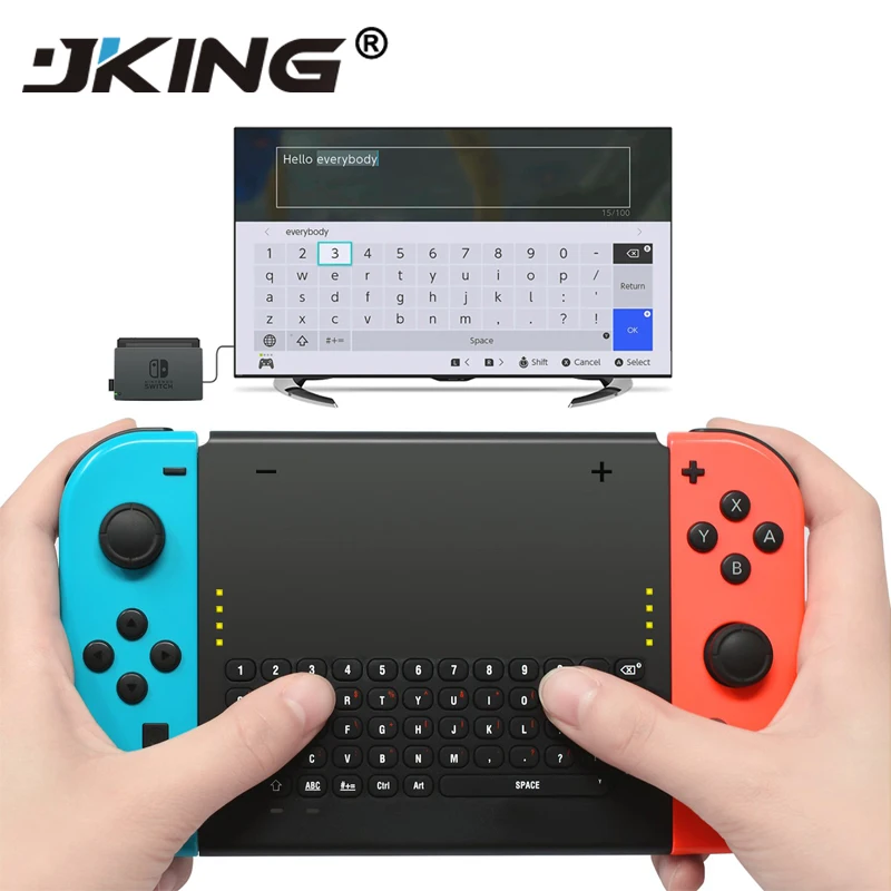 JKING 2 4G Беспроводная игровая клавиатура для Nintend Switch мини игровой контроллер