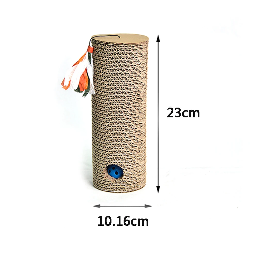 Когтеточка для домашних животных с колокольчиком цилиндрическая форма