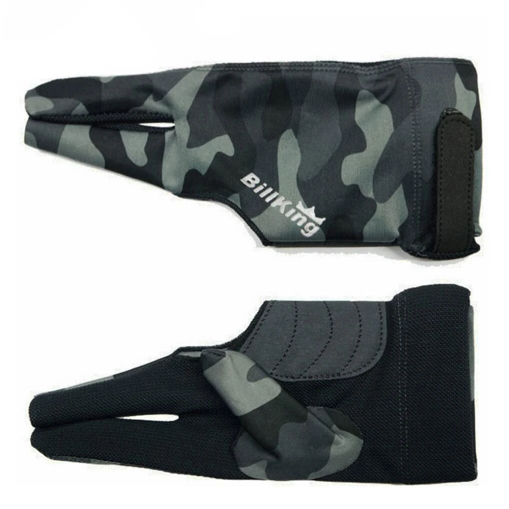 Billiard Pool Cue Gloves Camouflage Snooker Cue Gloves Durable Comfortable Gloves Professional Blilliards Accessories
