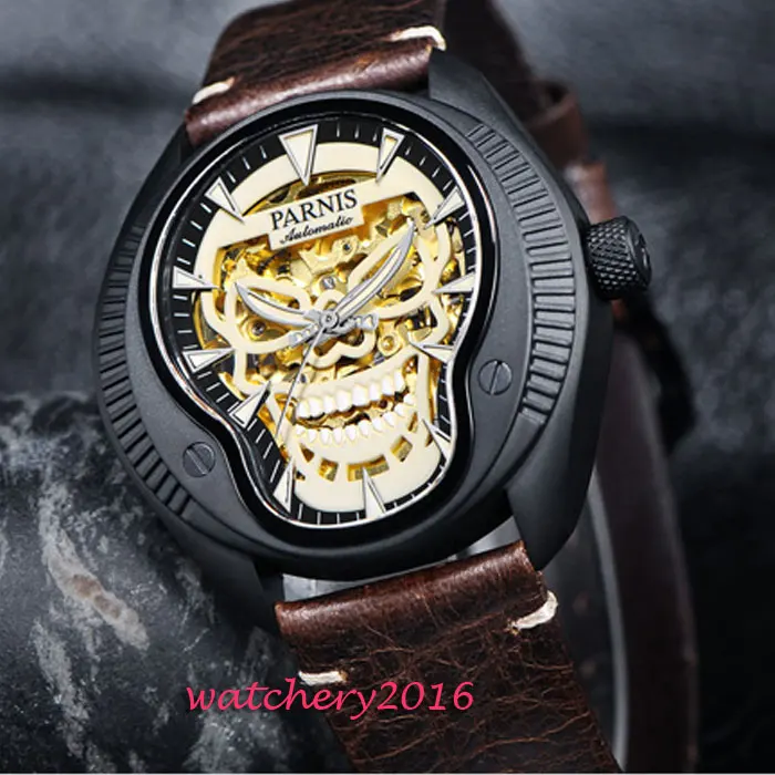 Мужские часы скелетоны из сапфирового стекла 43 мм|watch brand|watch brand menwatch men |