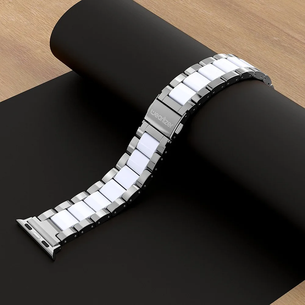 Ремешок Wearlizer для Apple Watch 38 мм 40 мм 42 мм 44 мм iWatch металлический сменный ремешок из нержавеющей стали для Apple Watch Series 5 4 3 2 1