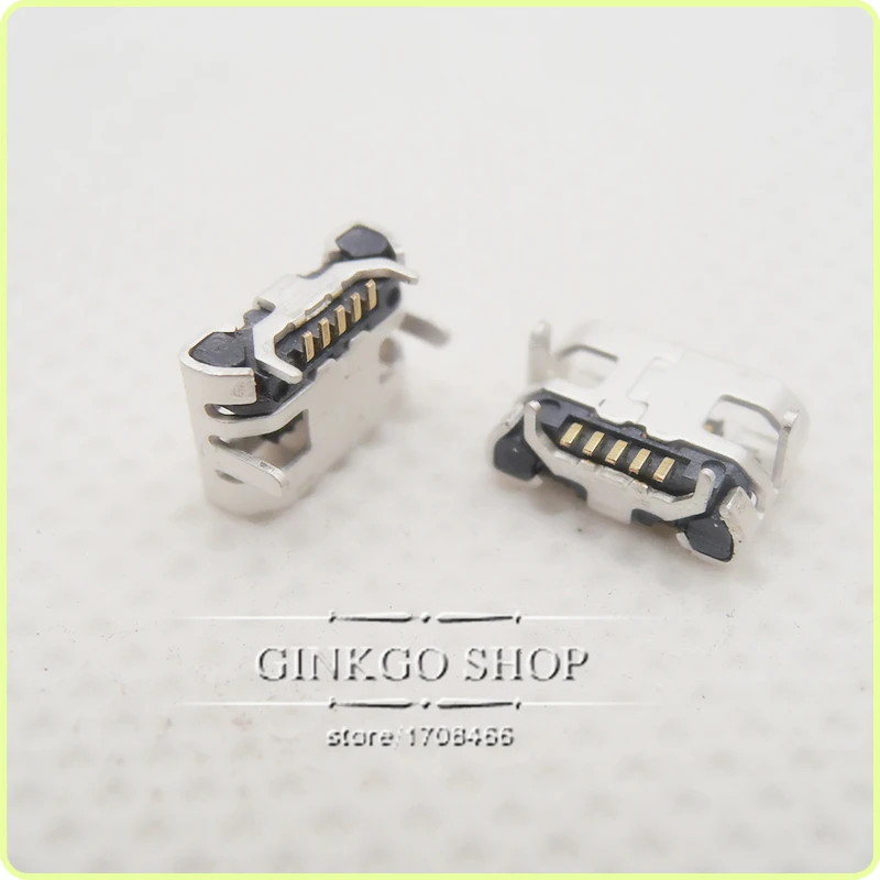 200 шт./лот 4 фута DIP 5P SMD микро USB разъем V8 порт зарядки гнездо маленький