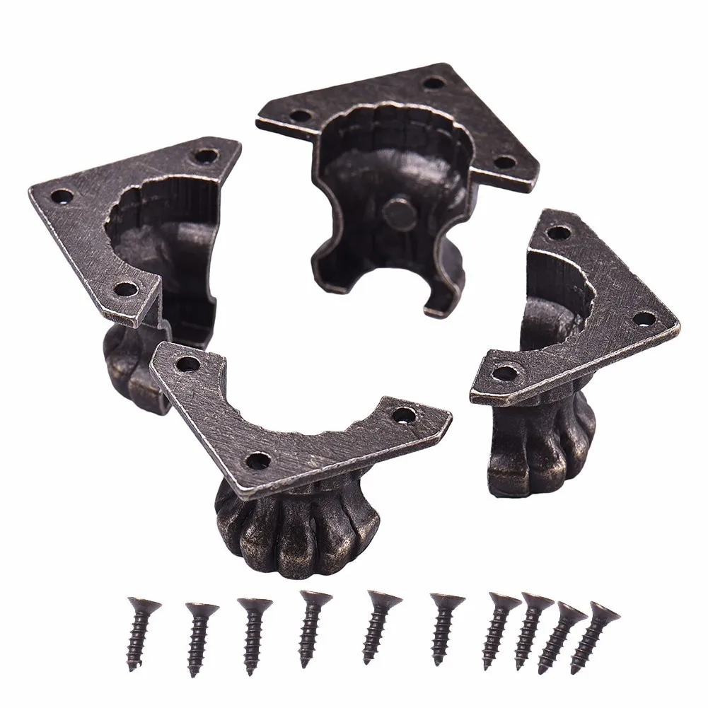 4 шт./компл. Мебель Угловые скобы ювелирные изделия груди Вино коробка чехол книга